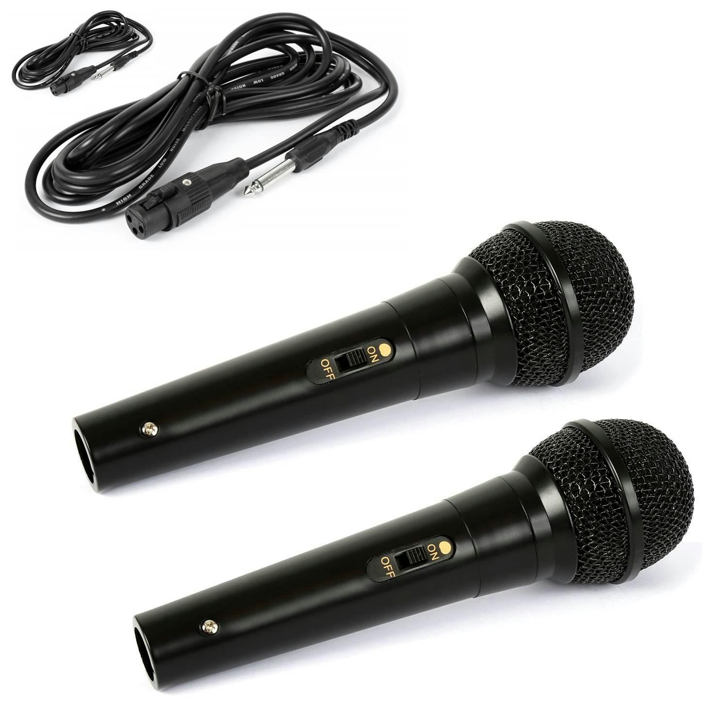 Microphone d'instrument vocal - Filaire - Noir