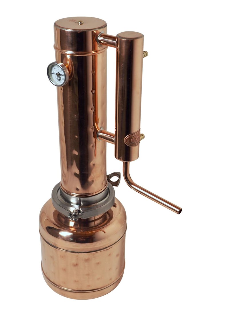 CopperGarden® Destille Alembik 2 Liter | Thermometer