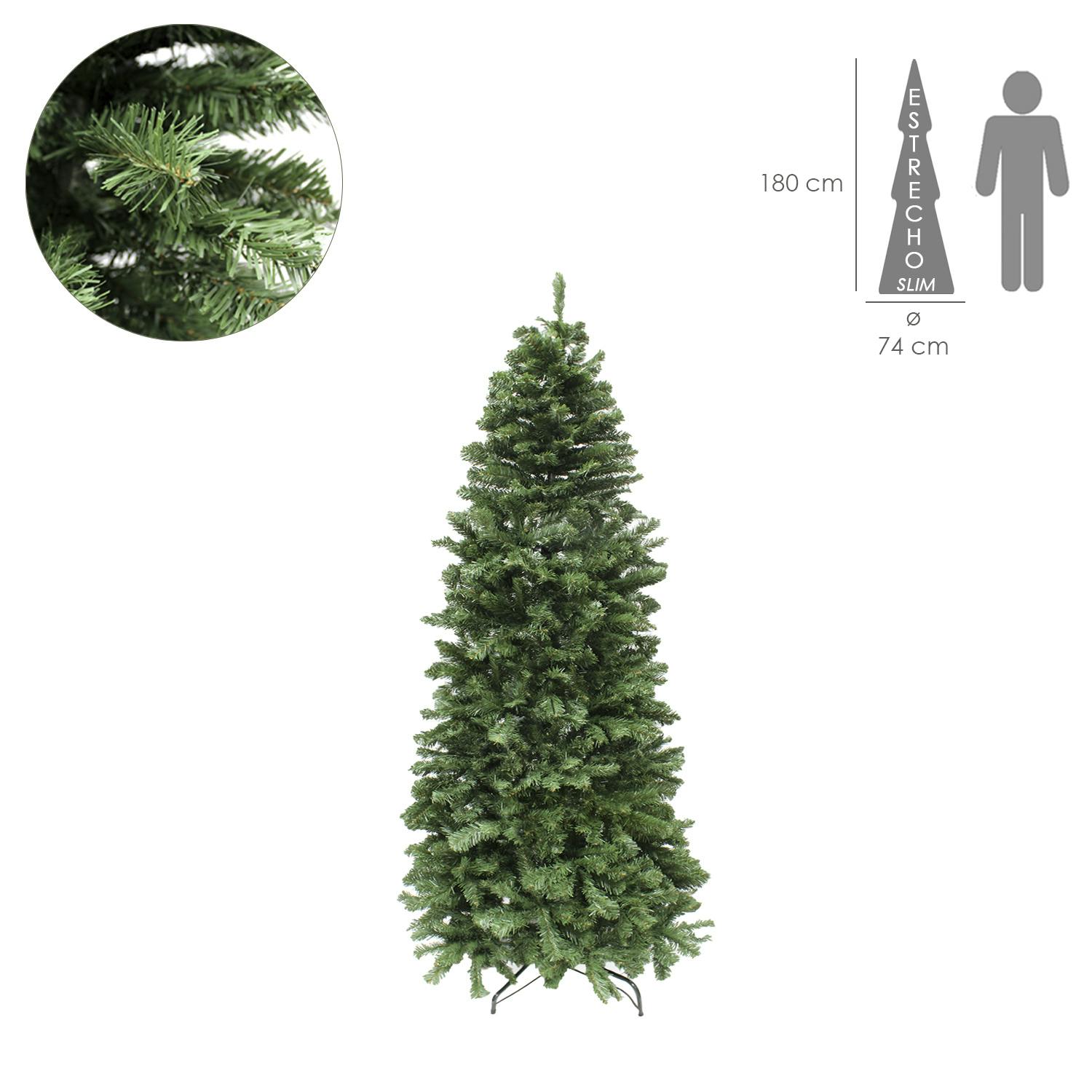 Árbol De Navidad 180 cm. Slim (estrecho) 1217 Ramas PVC | MAKRO Marketplace