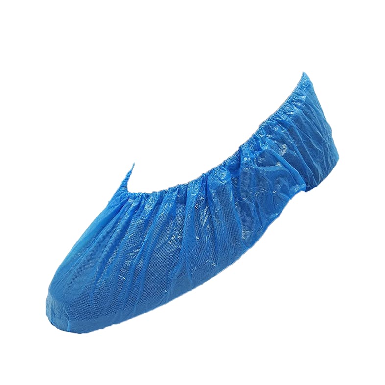 Cubrezapatos de polipropileno de color azul, resistentes.