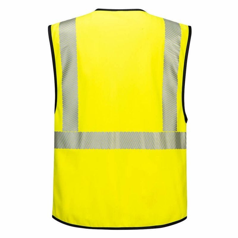 Portwest - Gilet de sécurité multipoches PW3 HV - Orange / Noir - 3XL