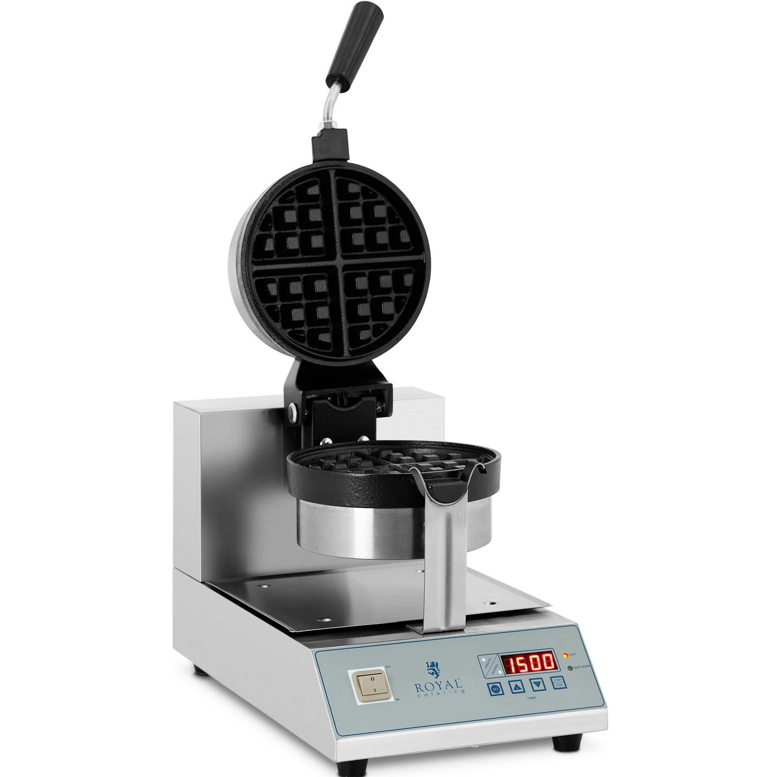 Royal Catering Piastra per waffel con LED - Girevole - 1300 W | Mercato ...