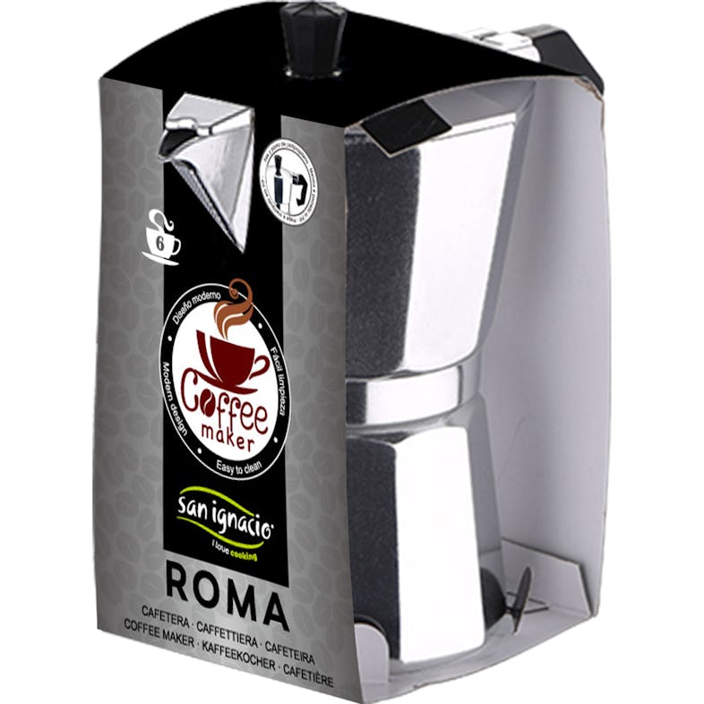 Cafetera 3 Tazas Black Coffee Quid Aluminio Inducción con Ofertas