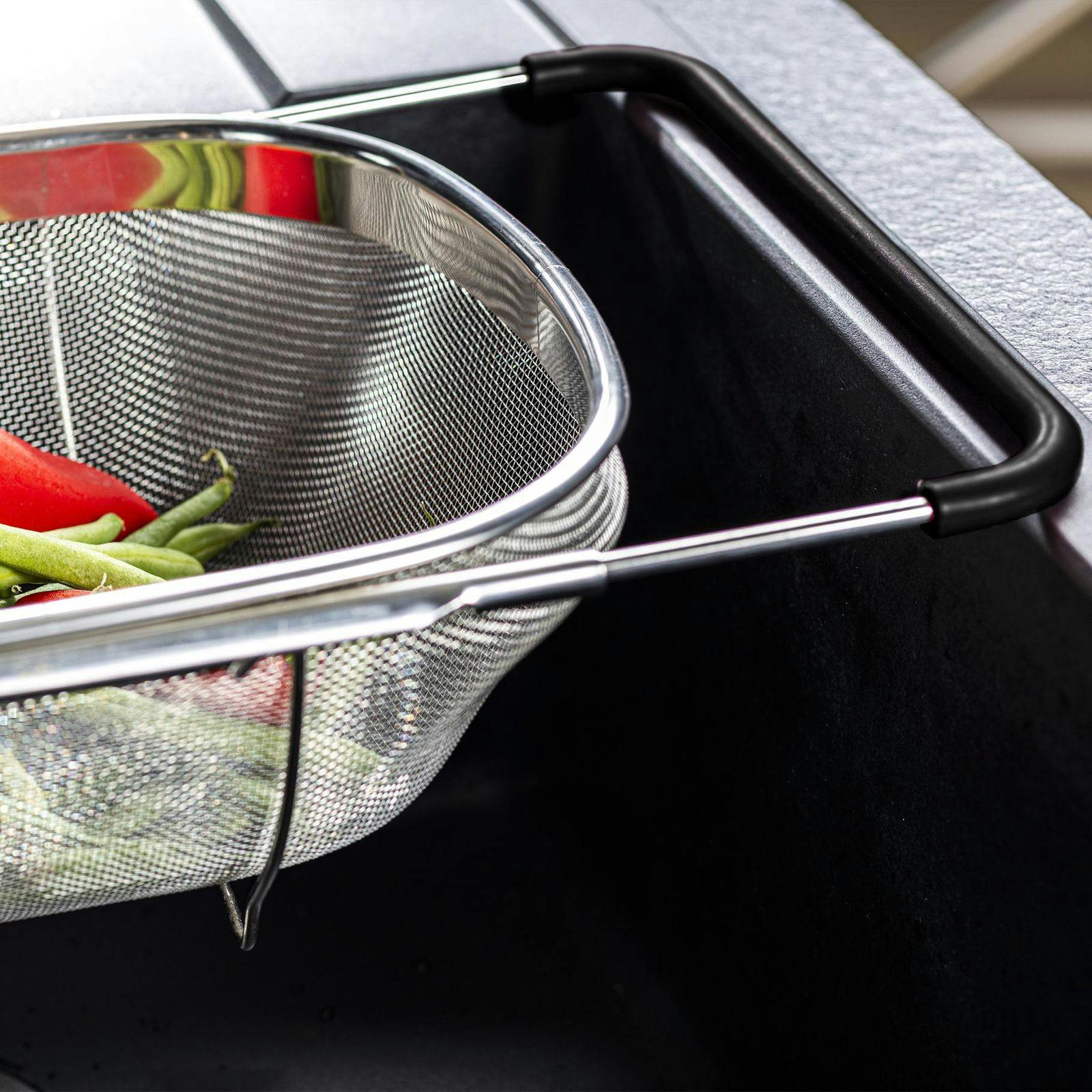 Beifeier Küchensieb Set 2-tlg. - 23cm & 28cm Metall Sieb Mit Griff