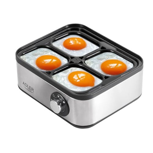 Cuece Huevos Eléctrico, 7Huevos Cocidos, Ajuste Electrónico Cocción,  Soporte Extraíble, sin BPA, Adler, Blanco, 350, AD 4459