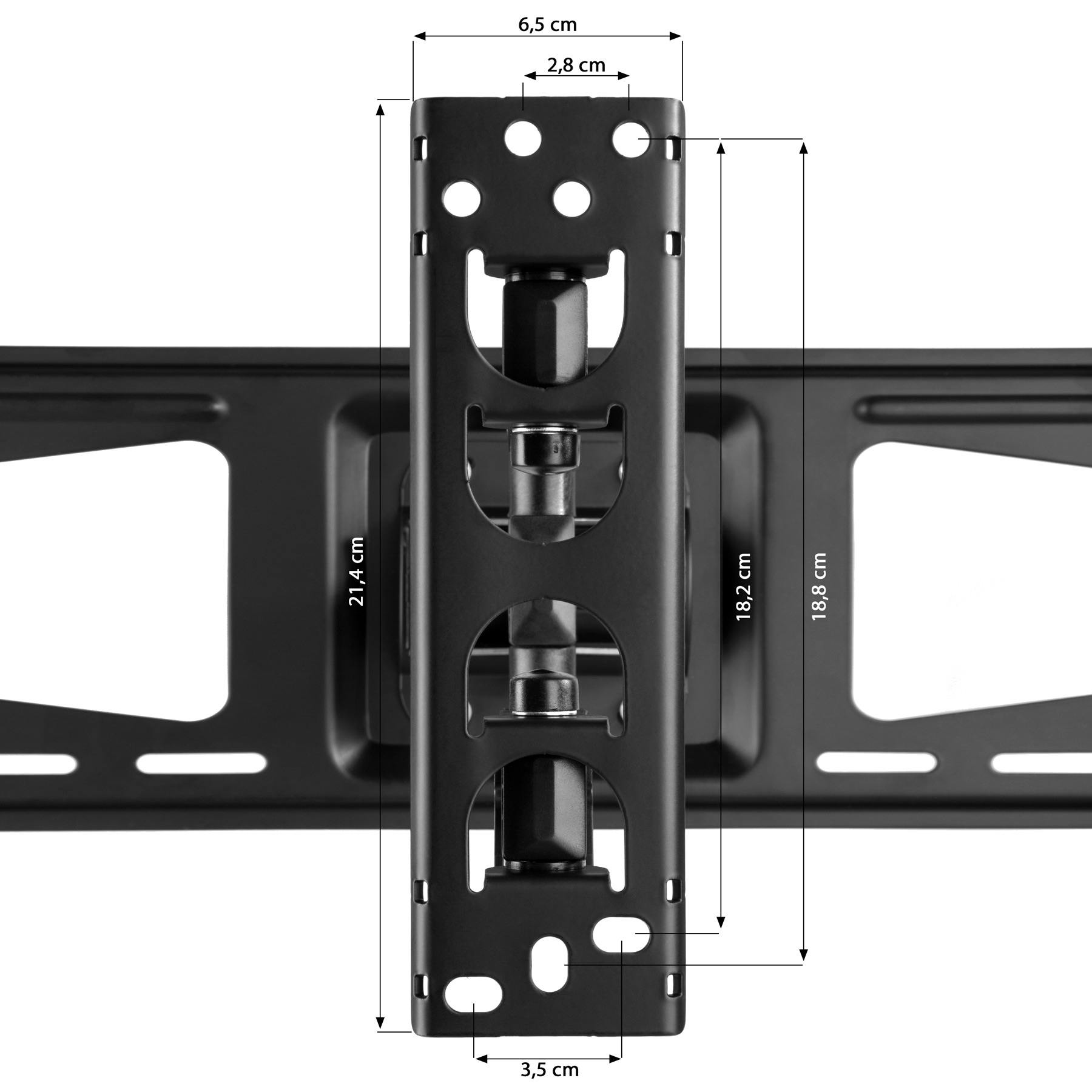 16€01 sur TecTake Support mural TV 32- 55 orientable et inclinable