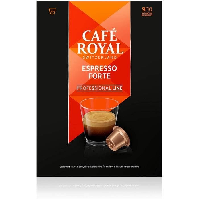 Café en Dosettes - Café Royal Pro, 6 x 50 - Compatibles avec les Machines  à café Nespresso®* Professional - Saveur Espresso Forte