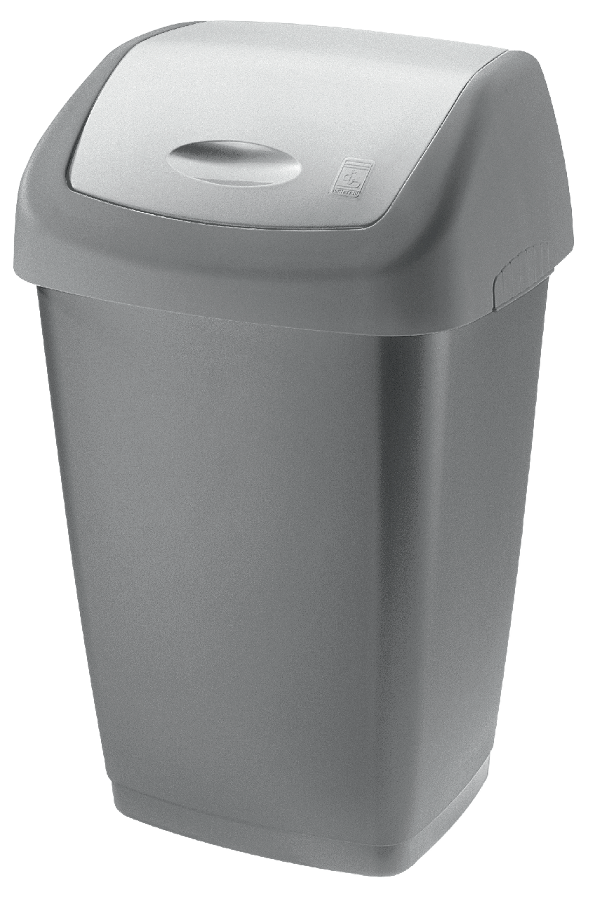 Tarrington House afvalbak met tuimeldeksel, antraciet, 50 l Makro