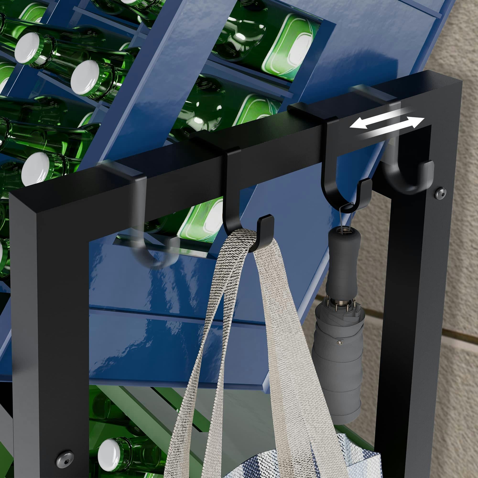 B-Ware Rayonnage Pour Caisses De Boissons Rayonnage Pour 6 Caisses 91 X 31 X 116 5 Cm Anthracite En Acier Ml Design