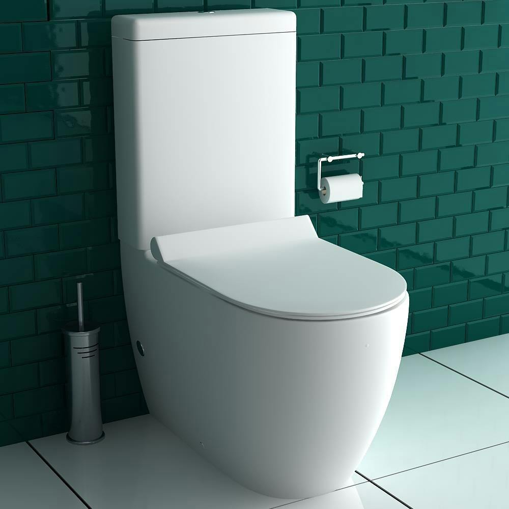 Wand Hänge Toilette Stand-WC Wand-WC Keramik Soft Close WC-Sitz Spülkasten 