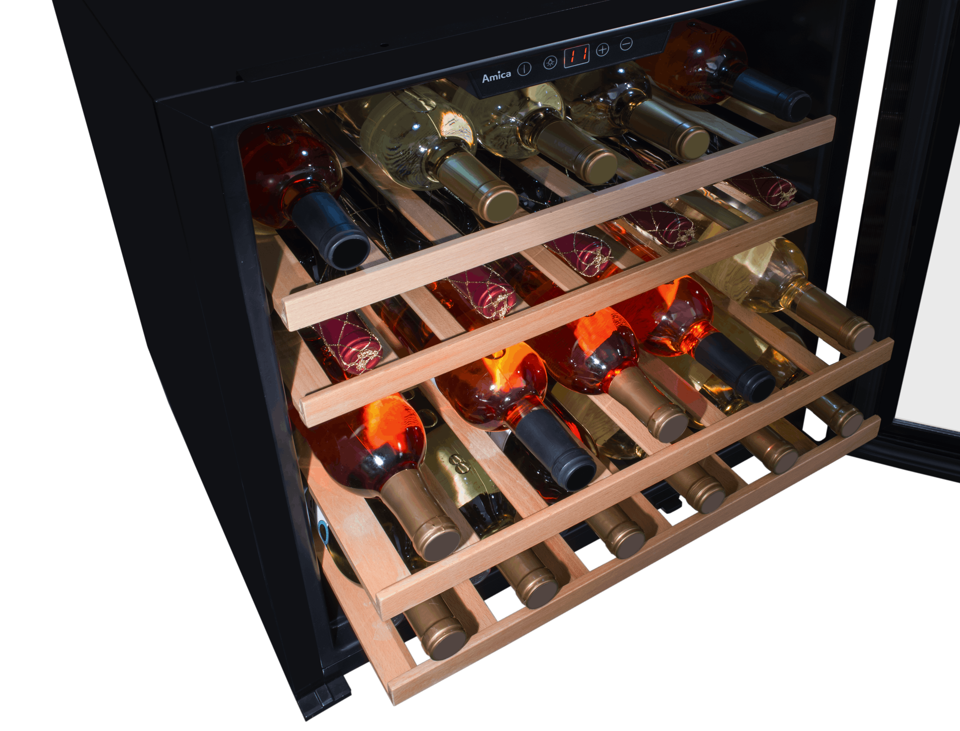 Amica WK 341 210 S, Einbau-Weintemperierschrank, Max. Anzahl  Bordeauxflaschen (0,75 l): 40 | METRO Marktplatz