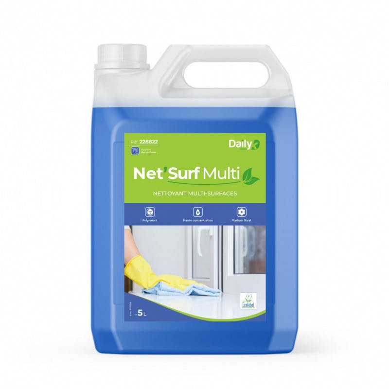 Nettoyant multi-surfaces Ecolabel NET'SURF - - Bidon 5l - Daily K