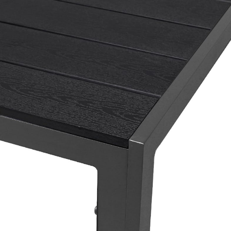 Gartentisch Aluminium und Non-Wood anthrazit / schwarz 90x90cm | METRO  Marktplatz | Tische