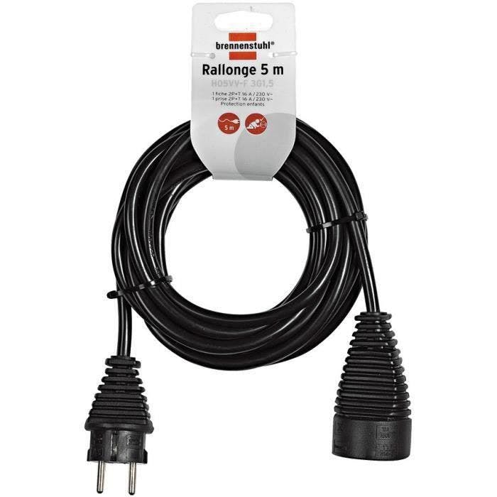 Rallonge électrique Brennenstuhl 2m de câble H05VV-F 3G1,0