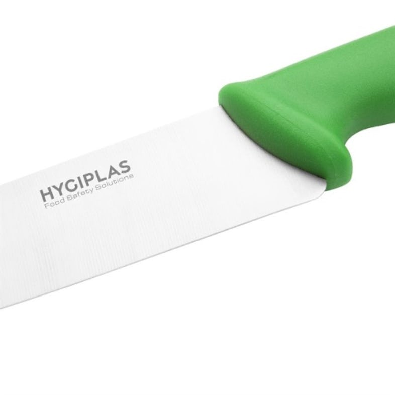 Hygiplas Couteau de Cuisinier Professionnel Vert 215 mm