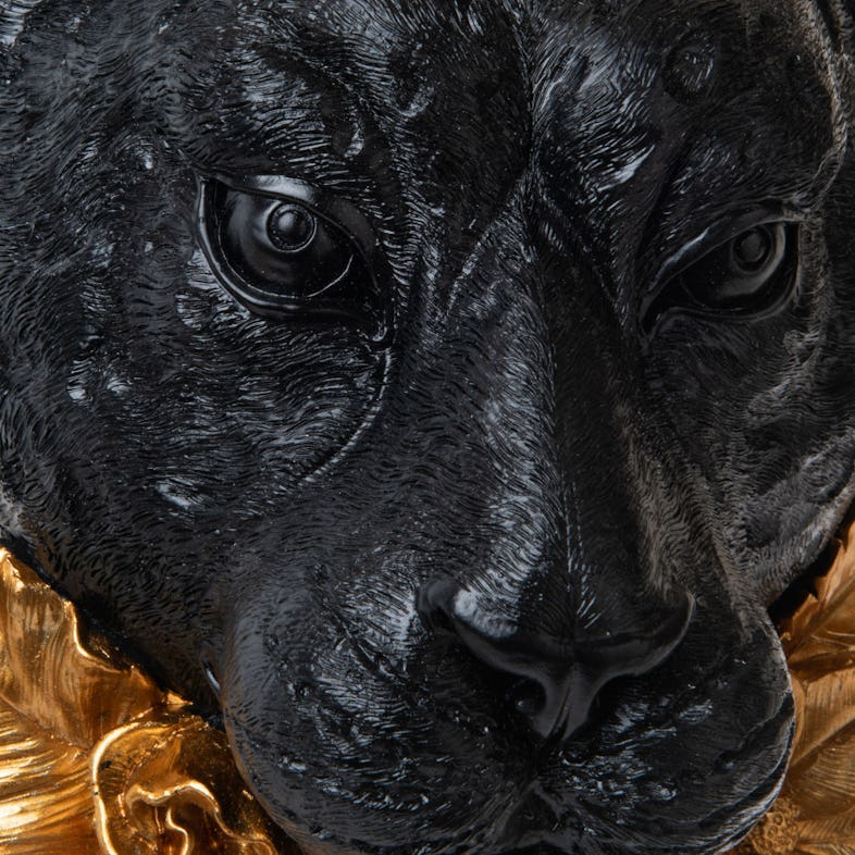 Statue panthere noire en resine Amadeus