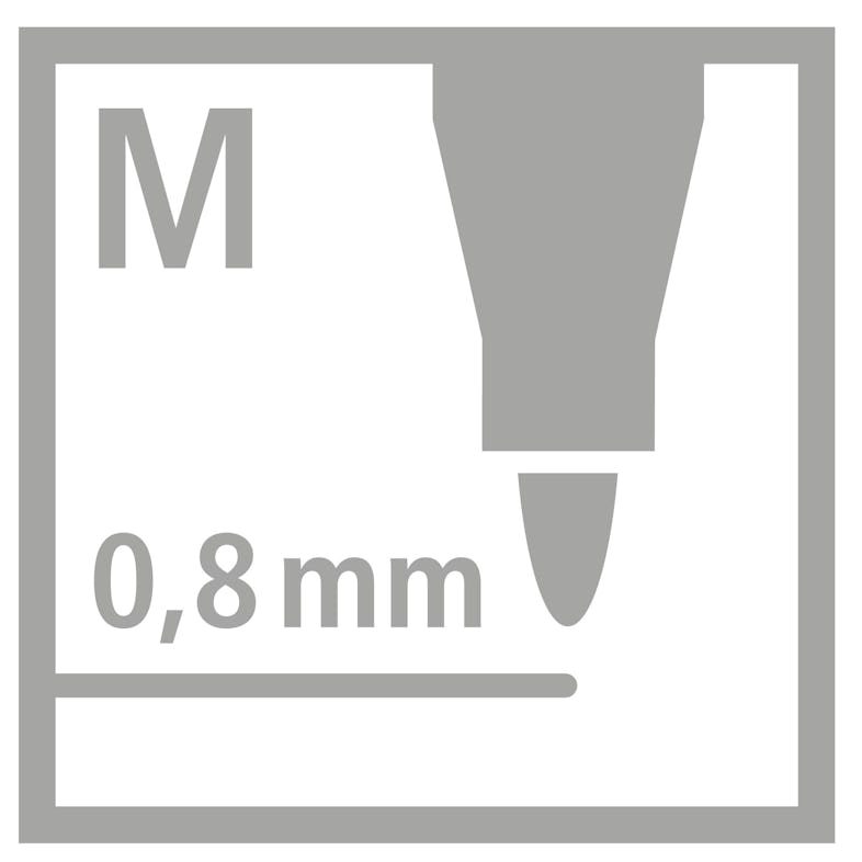 STABILO pointMax stylo-feutre pointe moyenne (0,8 mm) - Bleu azur
