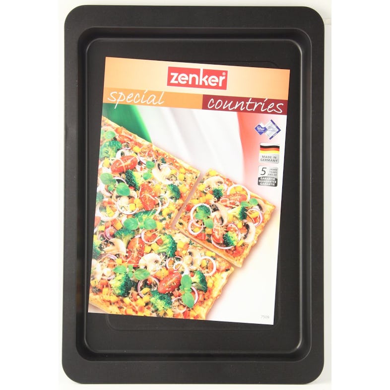 Plaque à pizza rectangulaire perforée extensible 37 à 52 x 33 cm