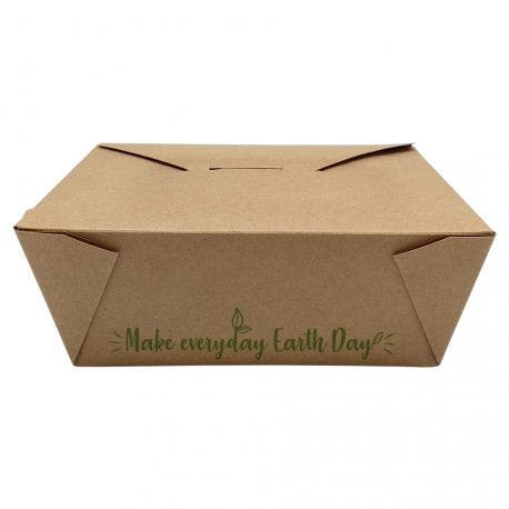 Envases TakeAway 197 x 140 x 65mm "Make everyday earth day" (200 uds