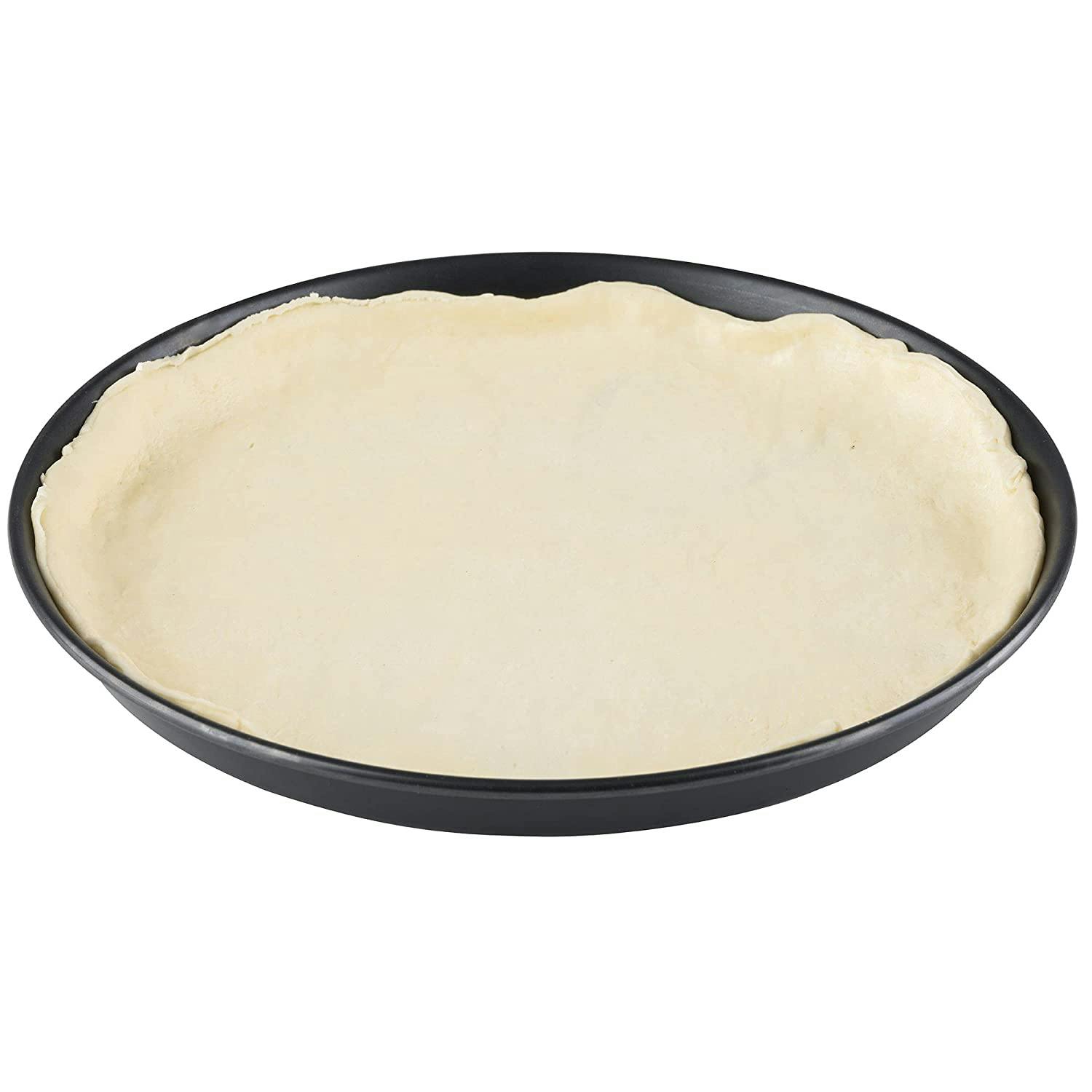 30 Stück Blaublech Profi Pizzablech Pizzaform Ofenform rund Ø 36 cm Gastlando 