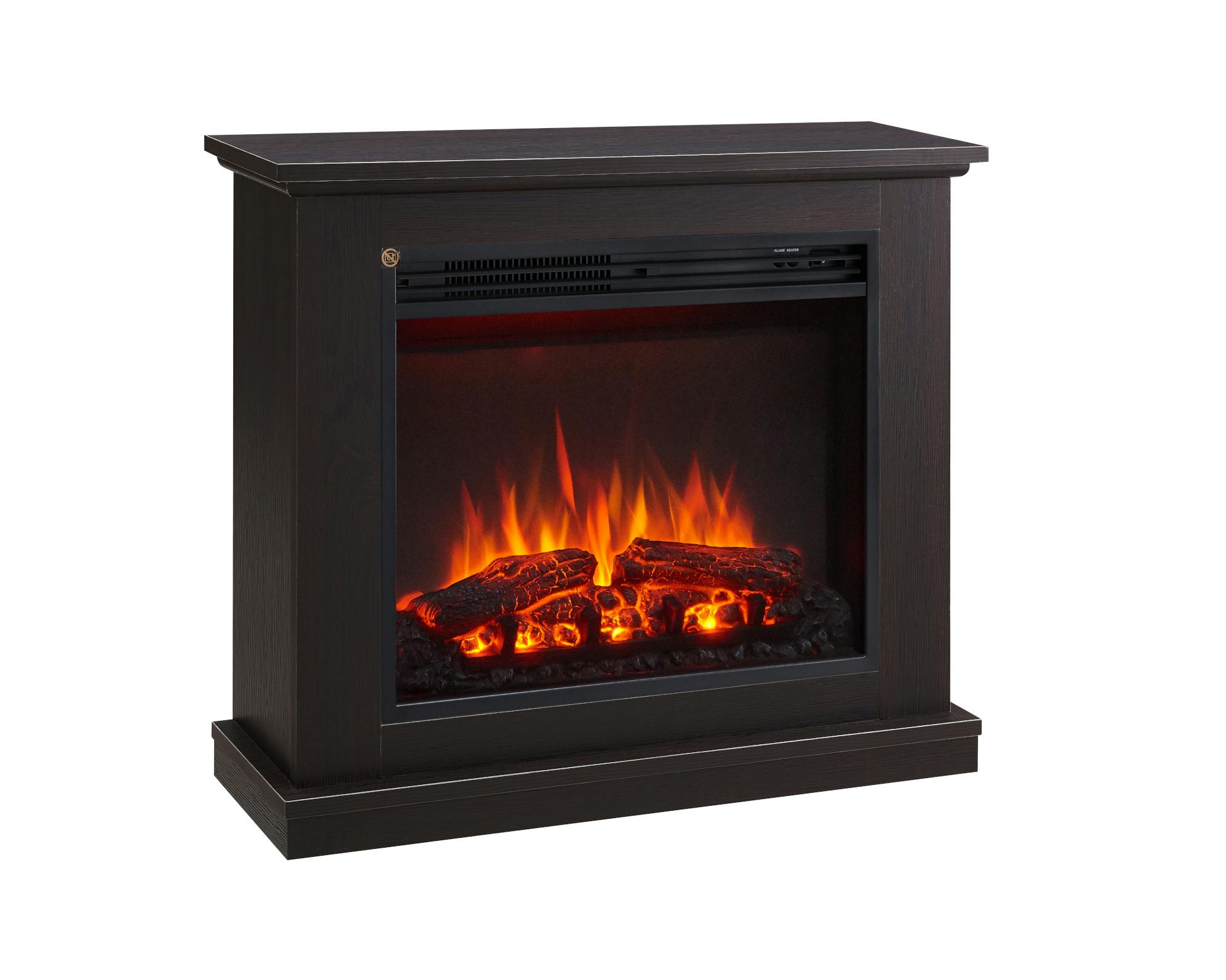 CrownFlame Elektrokamin Phanos - Elektrischer Kamin Mit Heizung, LED