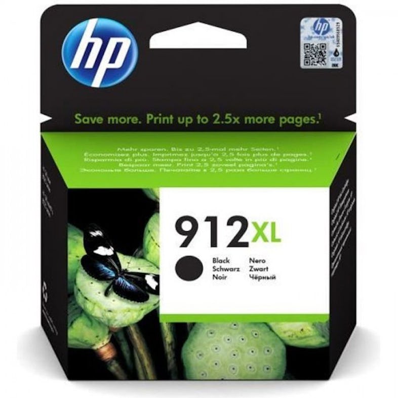 HP 912 Cartouche d'Encre Noire Authentique (3YL80AE) pour HP OfficeJet Pro  8010 series / 8020 series