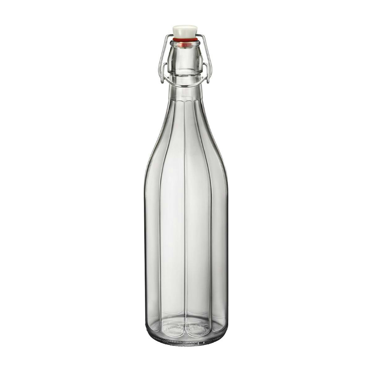 1 pieza) Botella de vidrio Bormioli Rocco - DUBLIN - con tapón basculante -  1 l