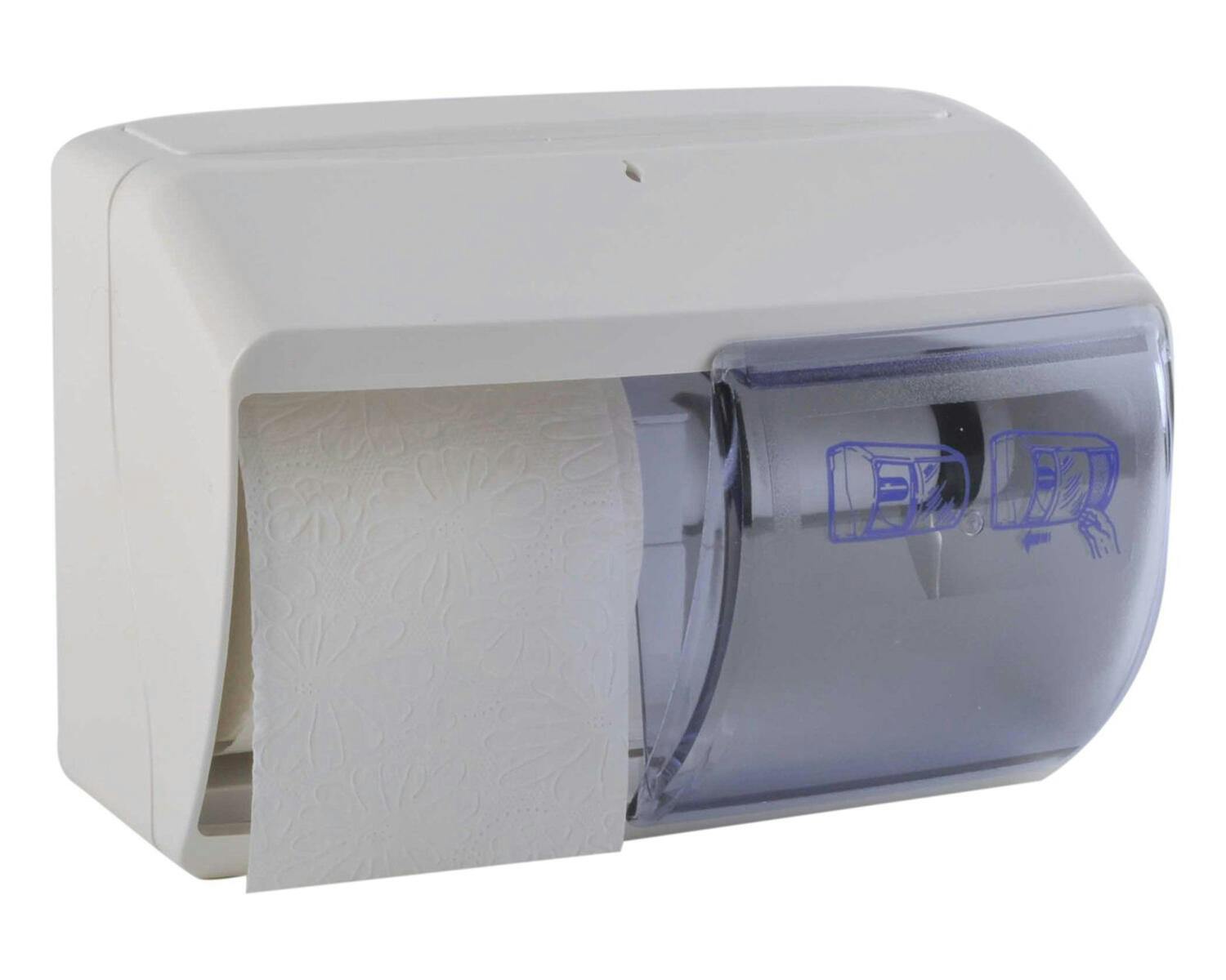 SPENDER SET Jumbo Toilettenpapierspender abschließbar+6x WC Papier Jumbo 1 lagig 