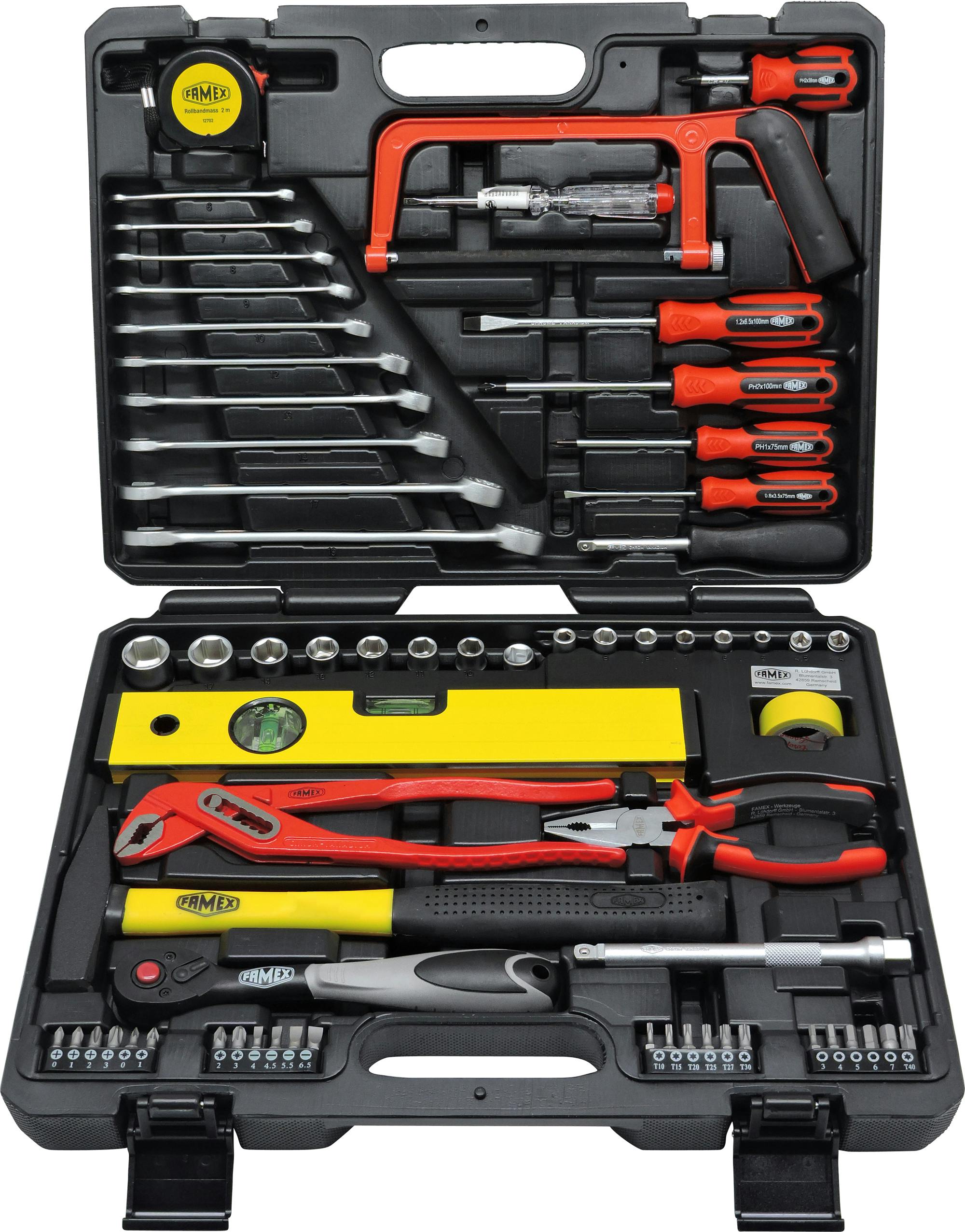 FAMEX 145-48 Werkzeugkoffer bestückt mit Werkzeug - 67-tlg. | METRO  Marktplatz | Werkzeug-Sets