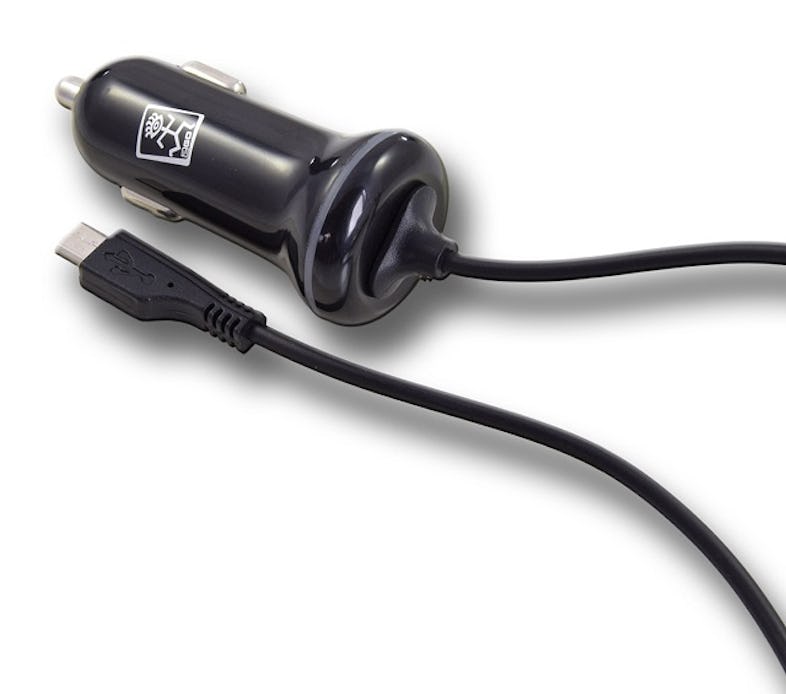 2Go KFZ-Ladegerät Micro USB mit Spiralkabel 12V-24V
