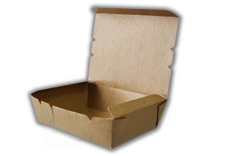 Caja cartón kraft para pizza paquete de 100 unidades