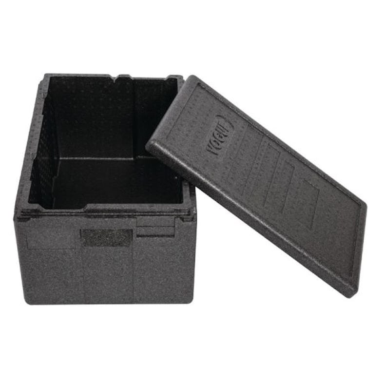 EPP Thermohauser Kühlbox Thermobox Transportbox inkl. 1x GN 1/1 200mm mit  Fallgriffen+Deckel Silikonring