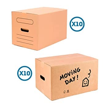 Caja Carton Mudanza Asa Troquelada 40x30x30 80020 con Ofertas en Carrefour