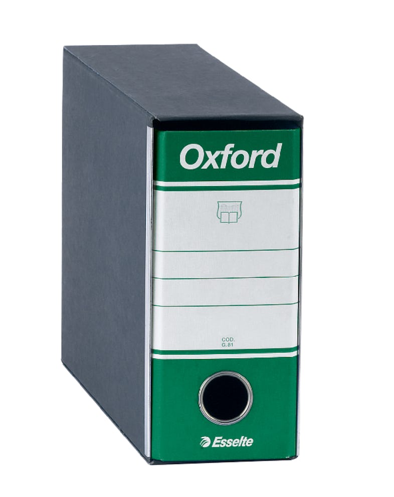 Esselte G81 OXFORD Raccoglitore con Meccanismo N.1 in Formato Memorandum  con Dorso da 8 cm – Verde, 6 pezzi, 390781180