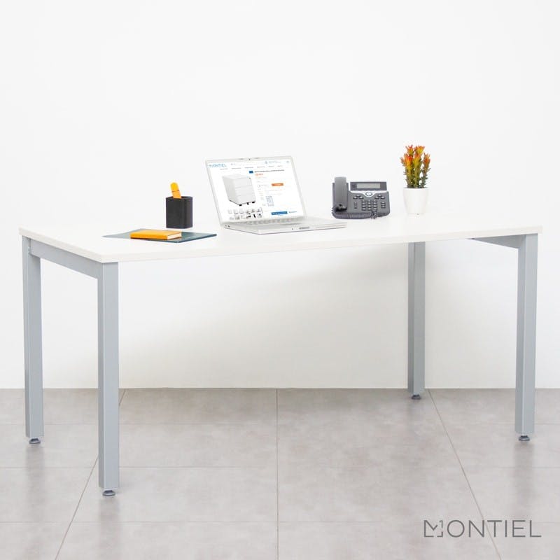 ▷ Mesa de Escritorio en L Nogal Slow Basic de Kunna - Oficinas Montiel