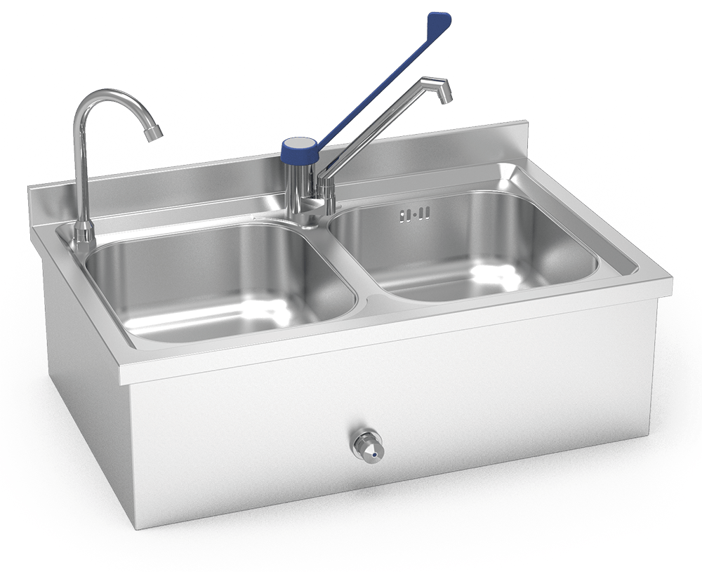 Set lavello-lavabo FRICOSMOS-2C 800x500x258 mm. | Mercato Online METRO