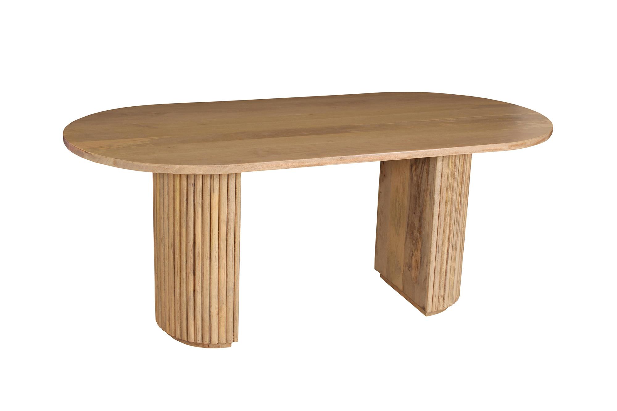 SIT Möbel Tom Tailor Tisch 180 x 90 cm | T-Ribbed Table Large | Mangoholz |  natur | B 180 x T 90 x H 73 cm | 12823-01 | Serie TOM TAILOR | METRO  Marktplatz