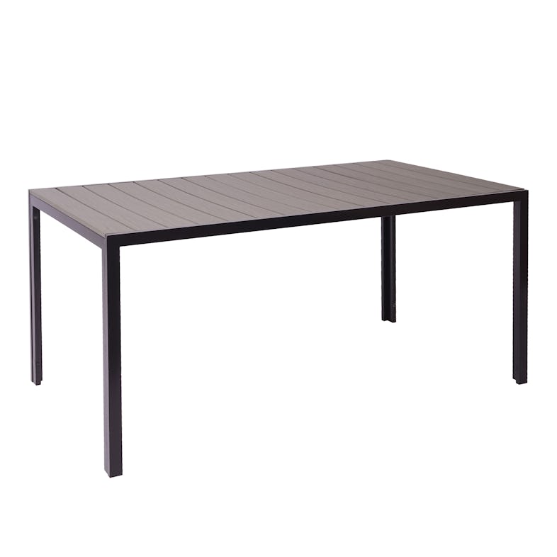 grau HWC-F90, Gartentisch | ~ Tisch Bistrotisch, Marktplatz METRO WPC-Tischplatte 160x90cm