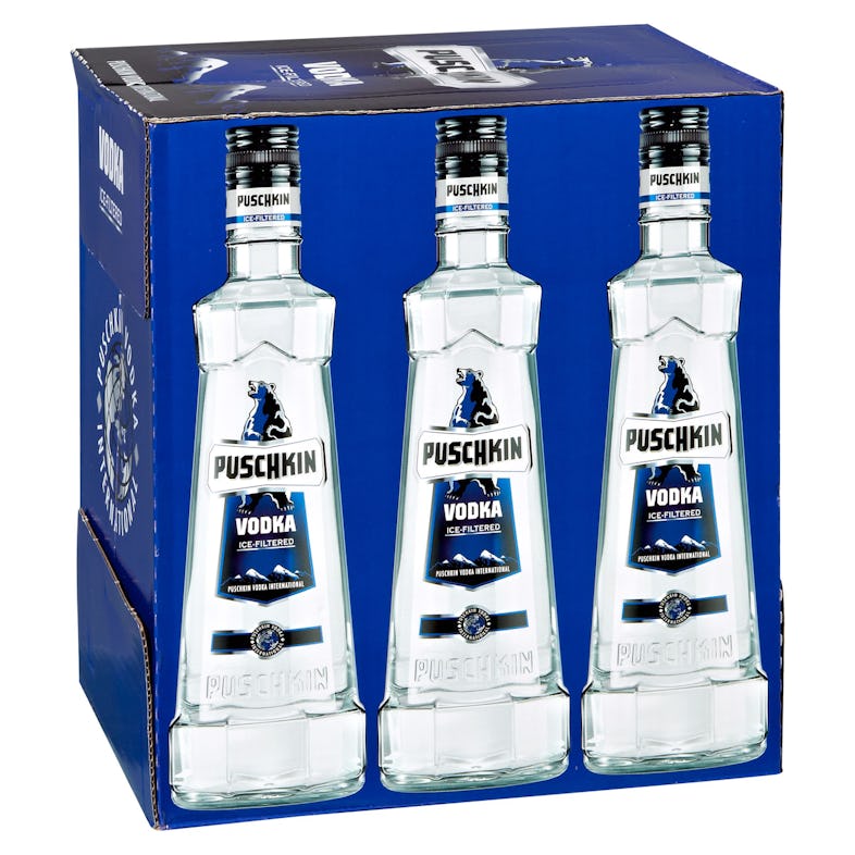 Puschkin Vodka 37,5 % Vol. 6 Flaschen x 0,7 l (4,2 l) | METRO Marktplatz | Vodka