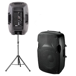 Pack Sono 500W USB/Bluetooth Karaoke avec Ampli - Table de Mixage - 2  Enceinte LED - Micro et Support Micro réglable - Fête - Soirée, Enceintes,  baffle et amplis DJ, Top Prix