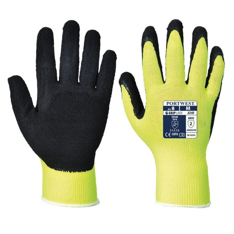 Gants de manutention enduits latex