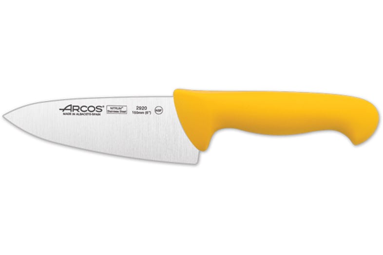 Cuchillo Arcos Cocinero amarillo de 20 cm - 2900