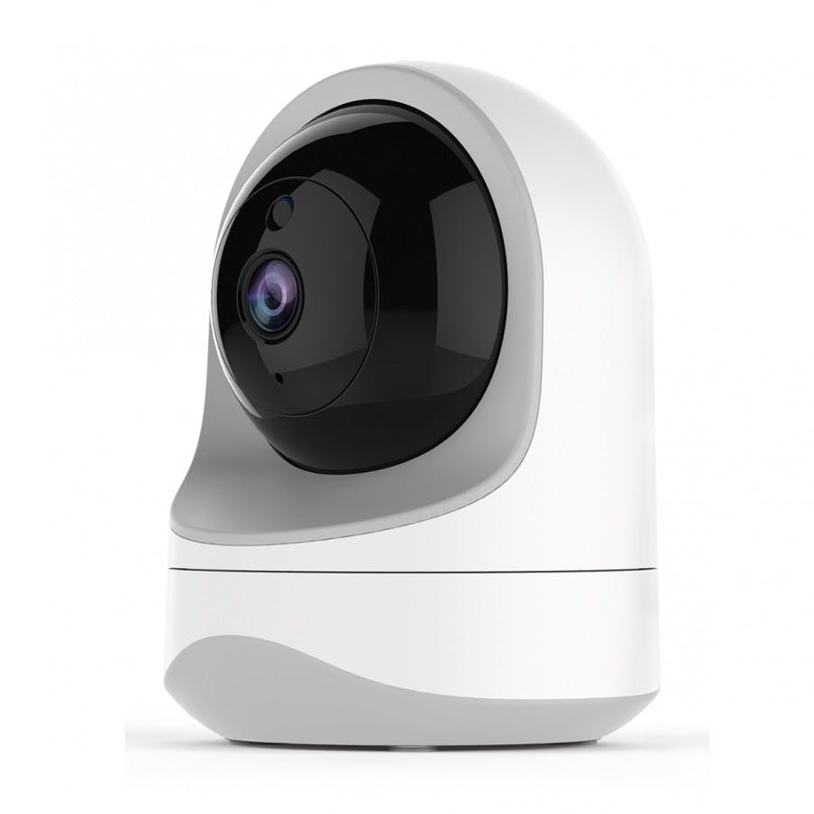 Caméra surveillance d'extérieure factice - 20 x 16,5 x 8 cm - gris