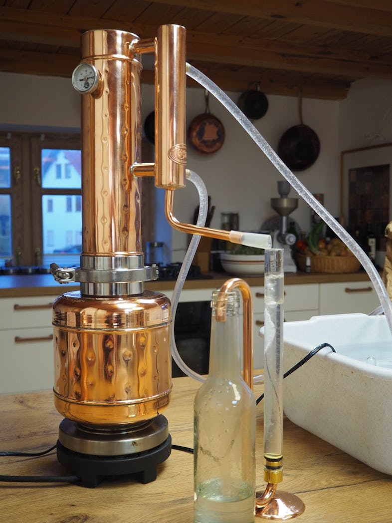 CopperGarden® 3 Liter LEONARDO Destille, nach Helge Schmickl