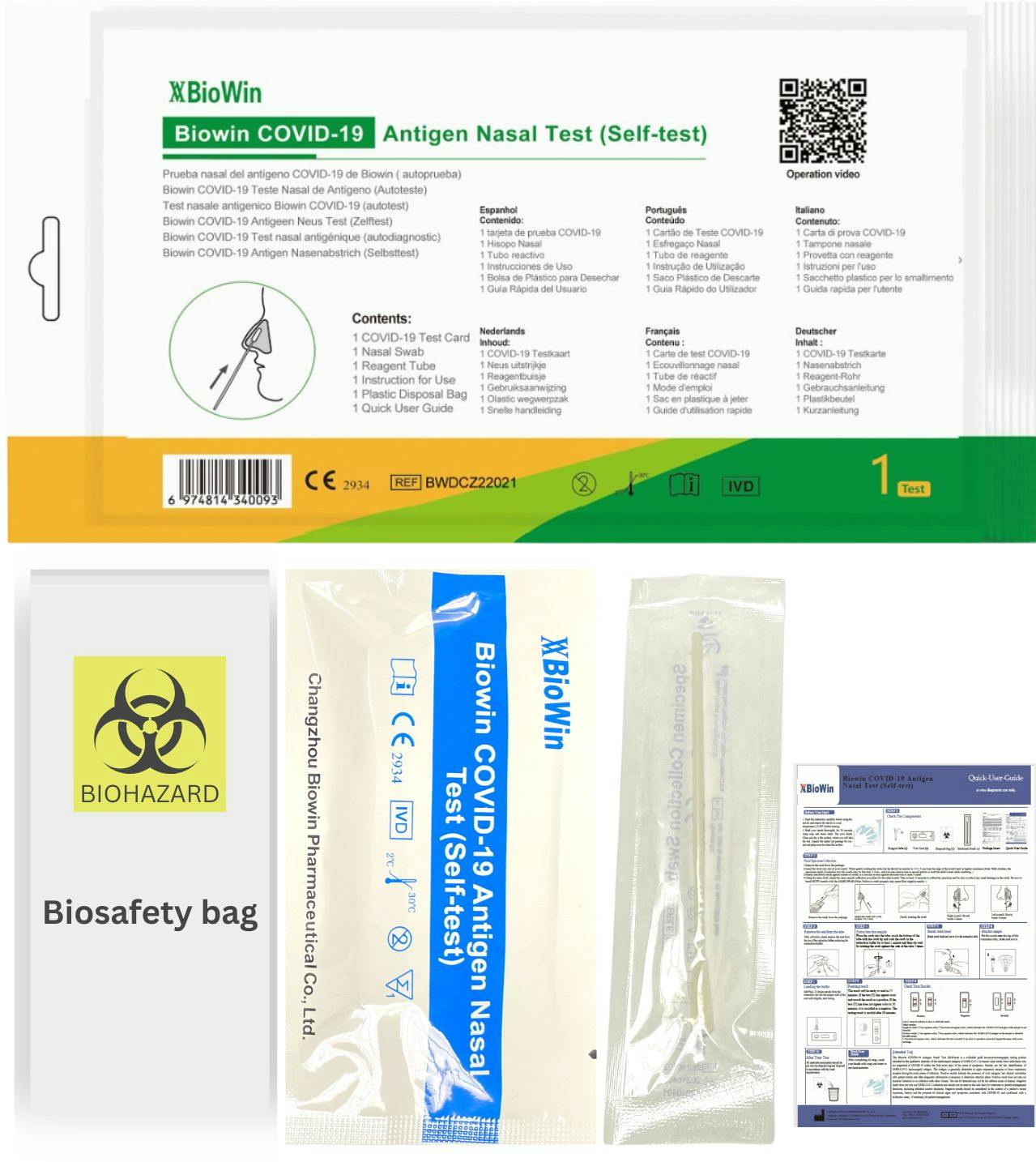 Corona Schnelltest für Zuhause Biowin Covid19 Selbsttest Antigen