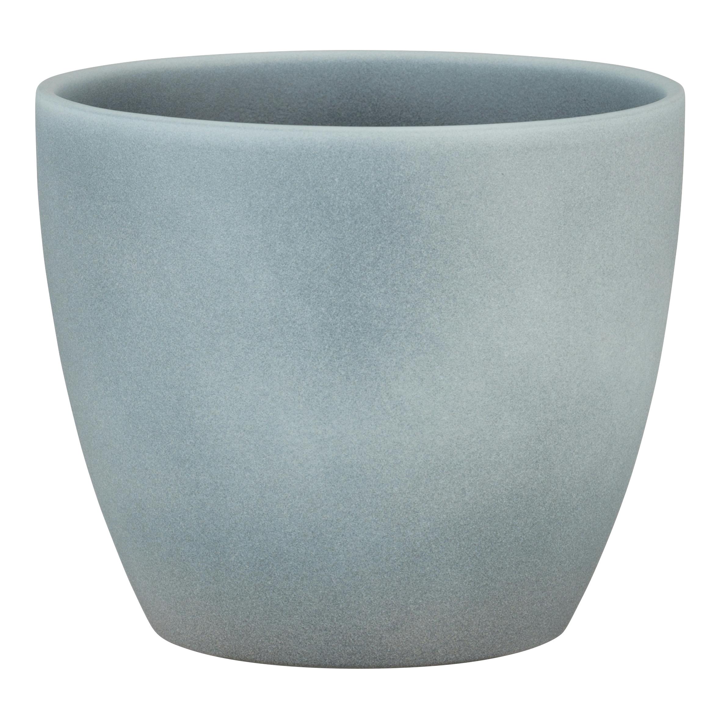 Farbe: 19.5 Durchmesser, cm 22 | Stone, hoch, Marktplatz Scheurich 5.5 Blumentopf Grey METRO l aus Vol. Stone, Keramik, cm