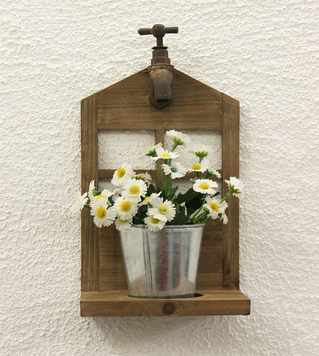Wandblumenhalter 14B224 Blumenständer H 31 cm Wandregal Blumenregal Blumentopf 