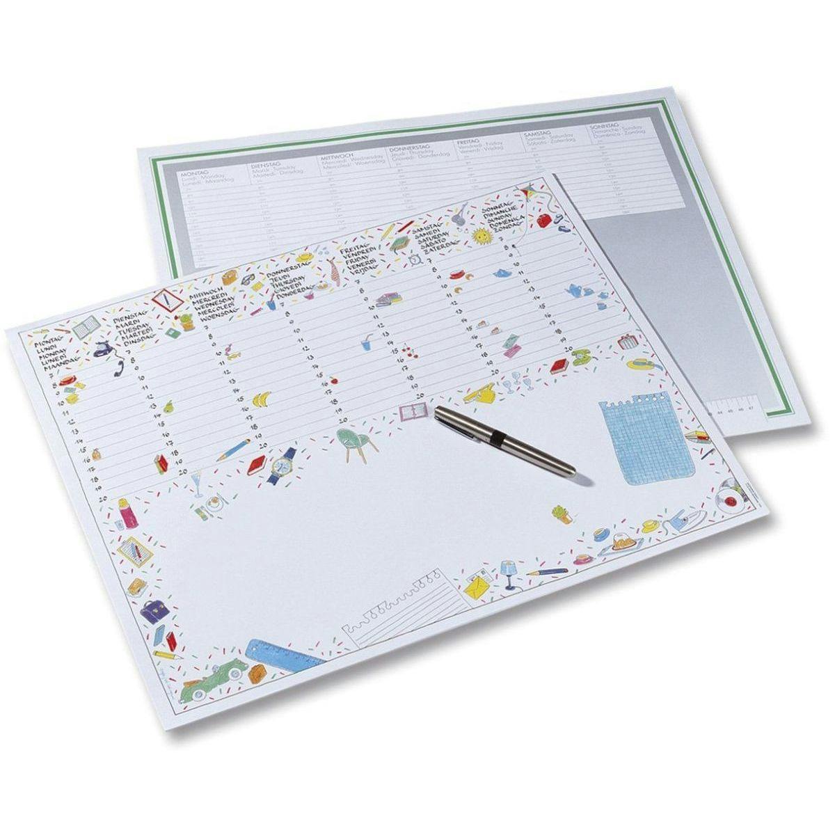 Schreibunterlage 90g/qm, 56x44 cm, 20 Blatt, Design 2 METRO