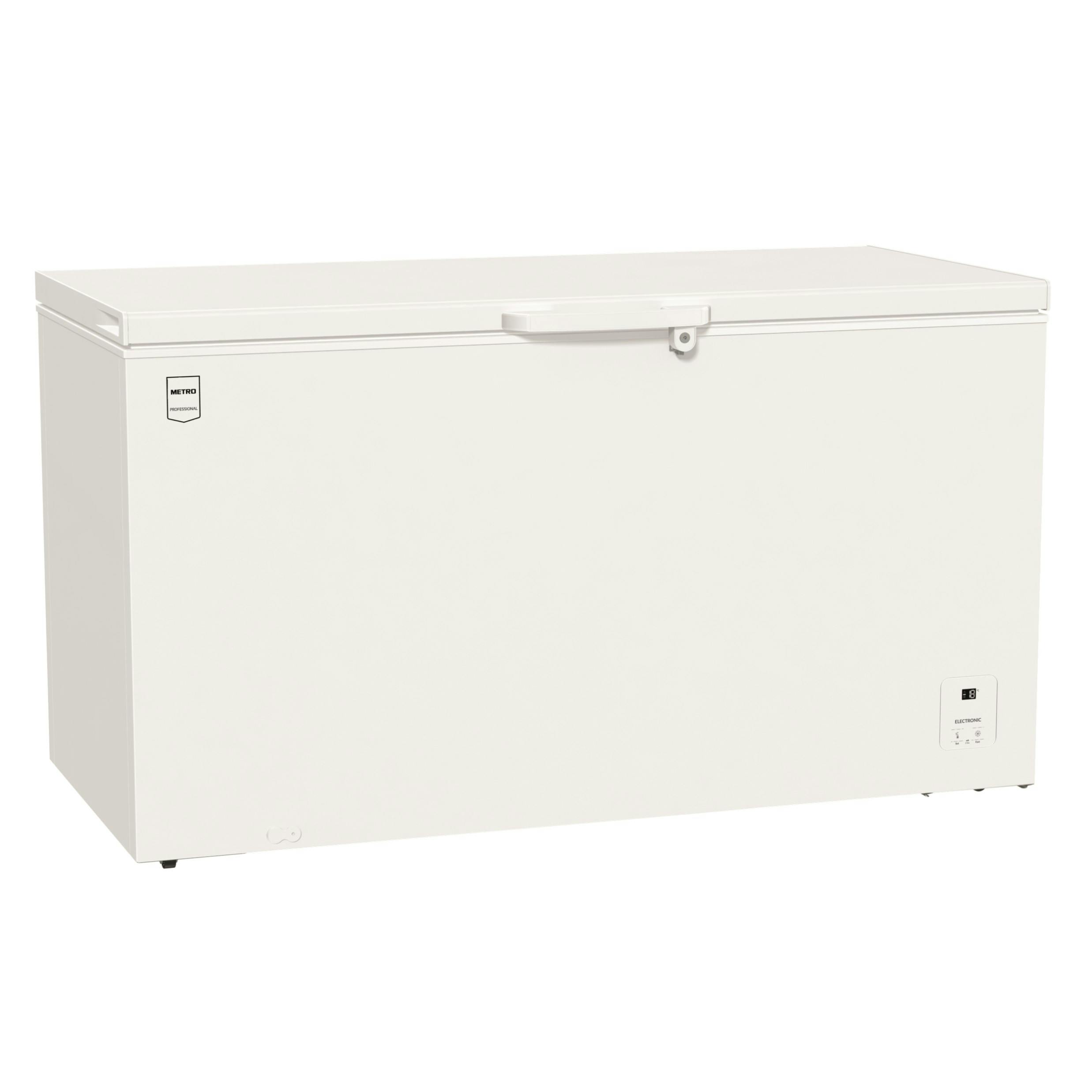 METRO Professional Arcón Congelador horizontal GHF 1457, acero, 74 x 150 x  85 cm, 457 L, 90 W, refrigeración estática, 90 W, blanco