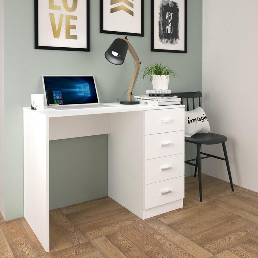 Mesa de escritorio Armony color blanco de 120x74x49cm